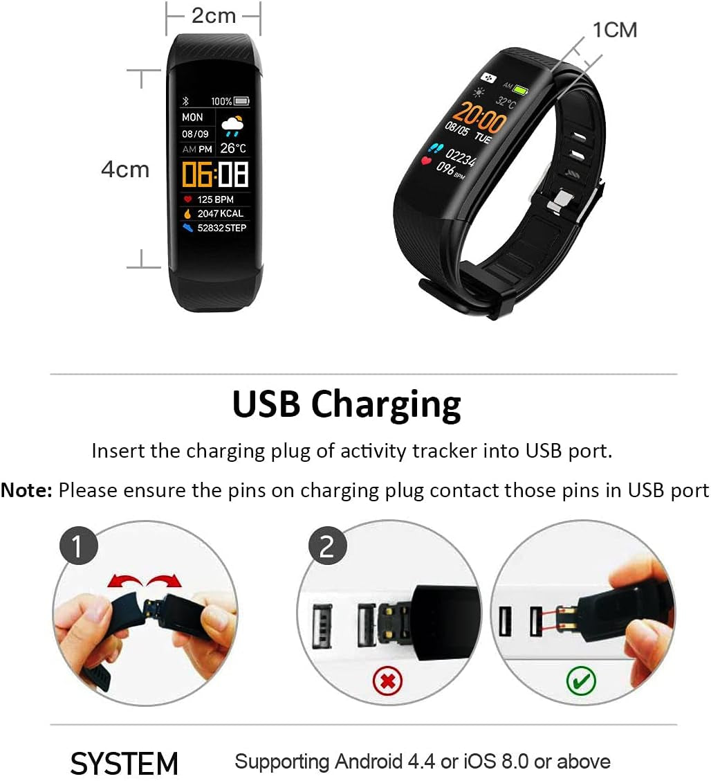 Fitness Tracker Smart Watch