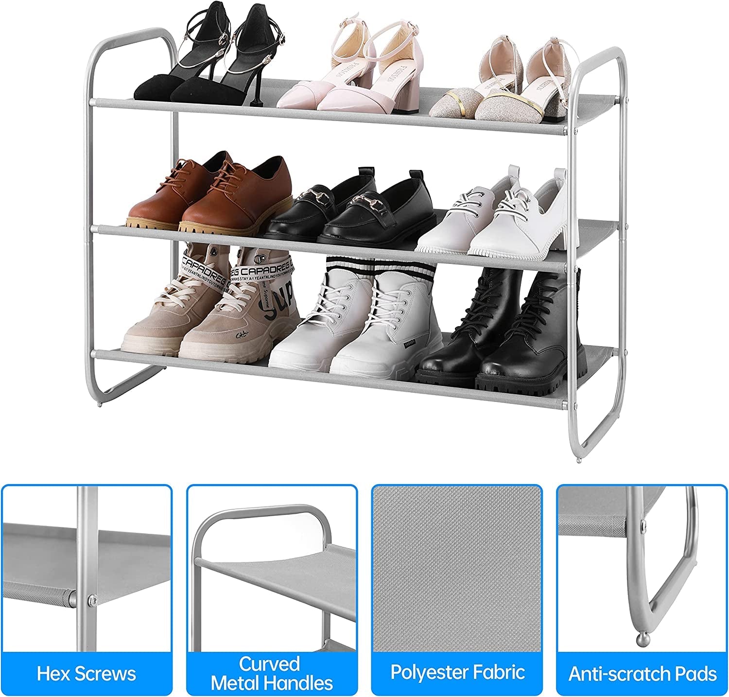 3-Tier Shoe Rack