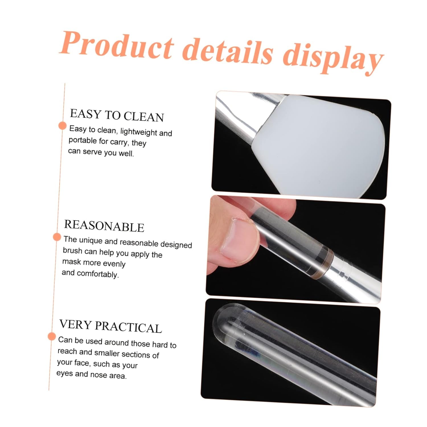 5Pcs Face Mask Brush for Face Mask Silicone Facial Mud Applicator Beauty Tools