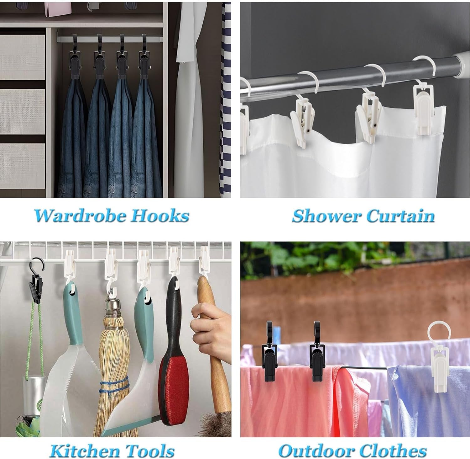 Laundry Hooks with Clips