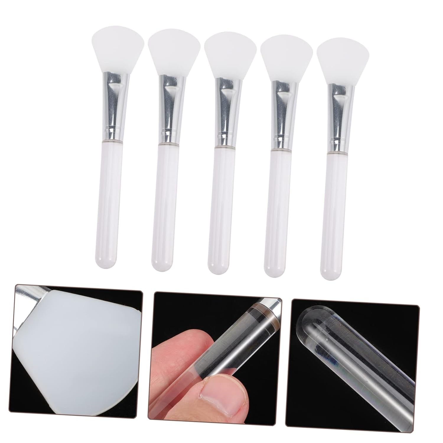 5Pcs Face Mask Brush for Face Mask Silicone Facial Mud Applicator Beauty Tools