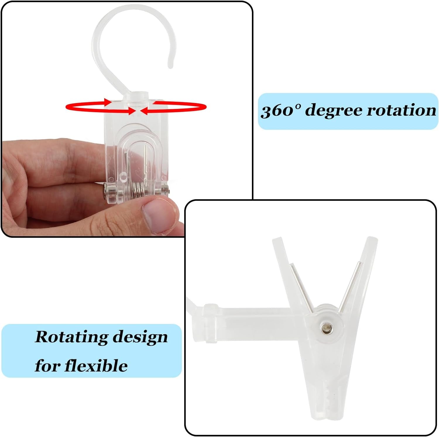 Laundry Hooks with Clips
