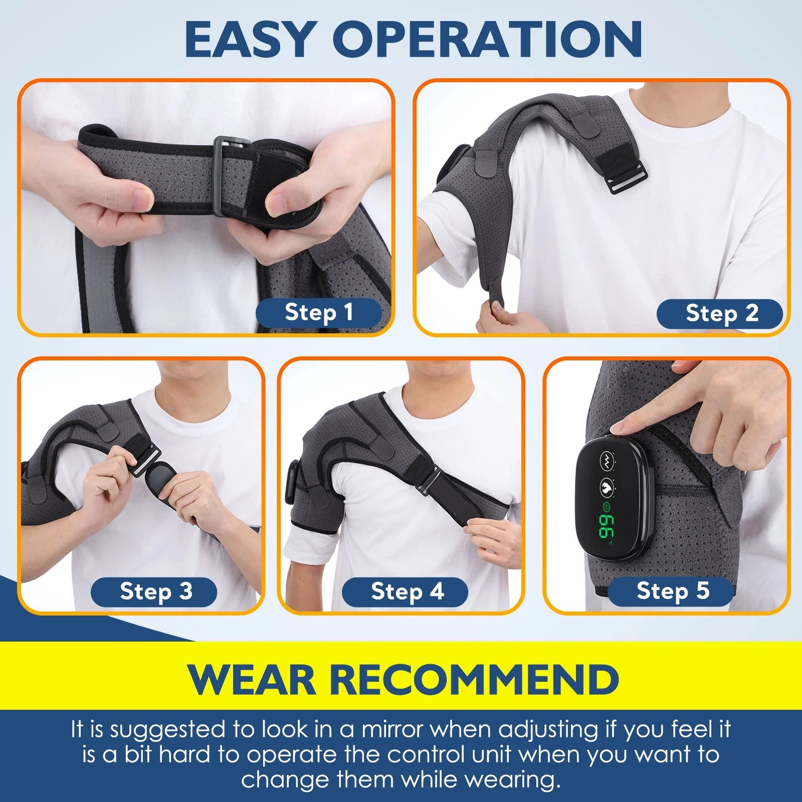 Cordless Heated Shoulder Brace