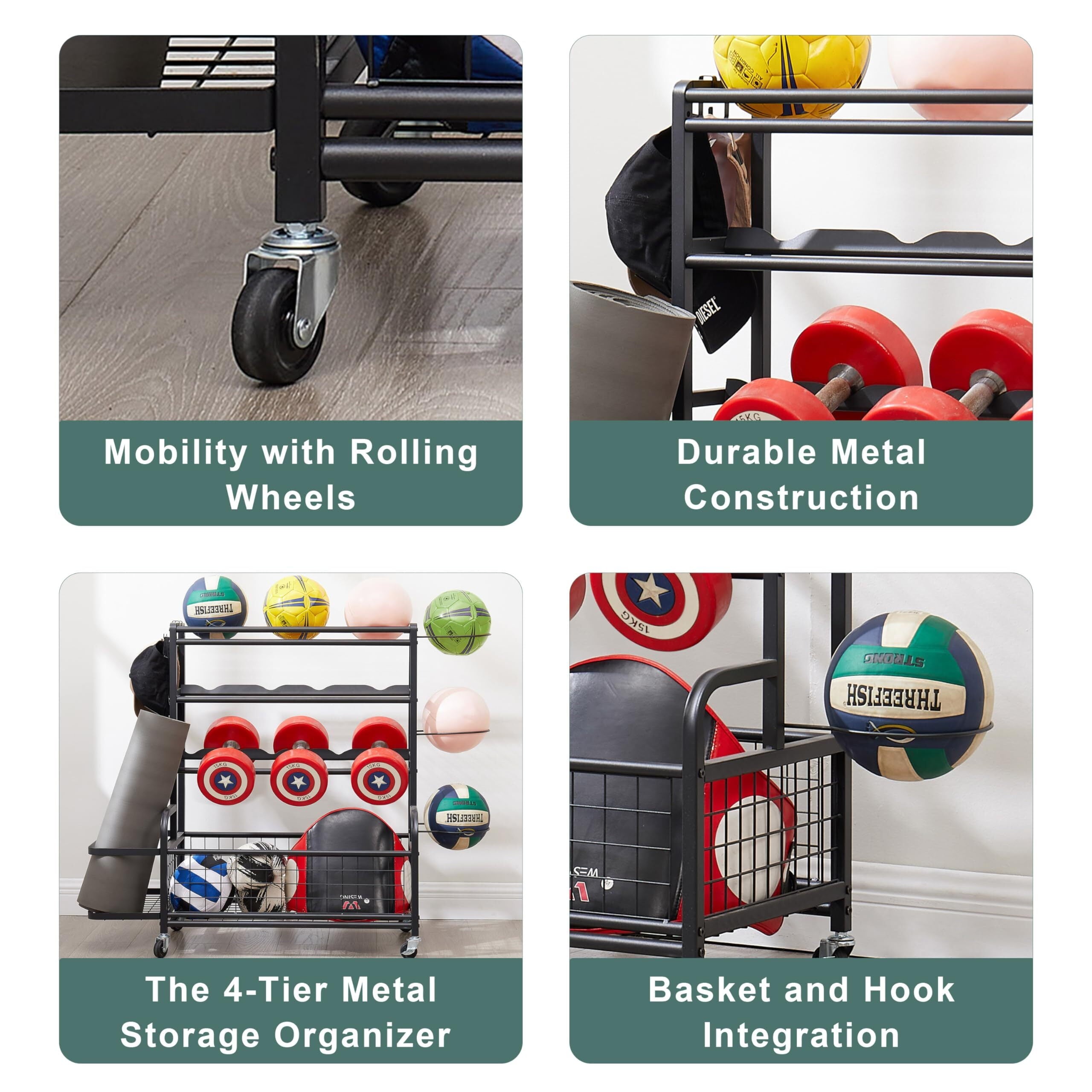 Garage Sports Equipment Organizer