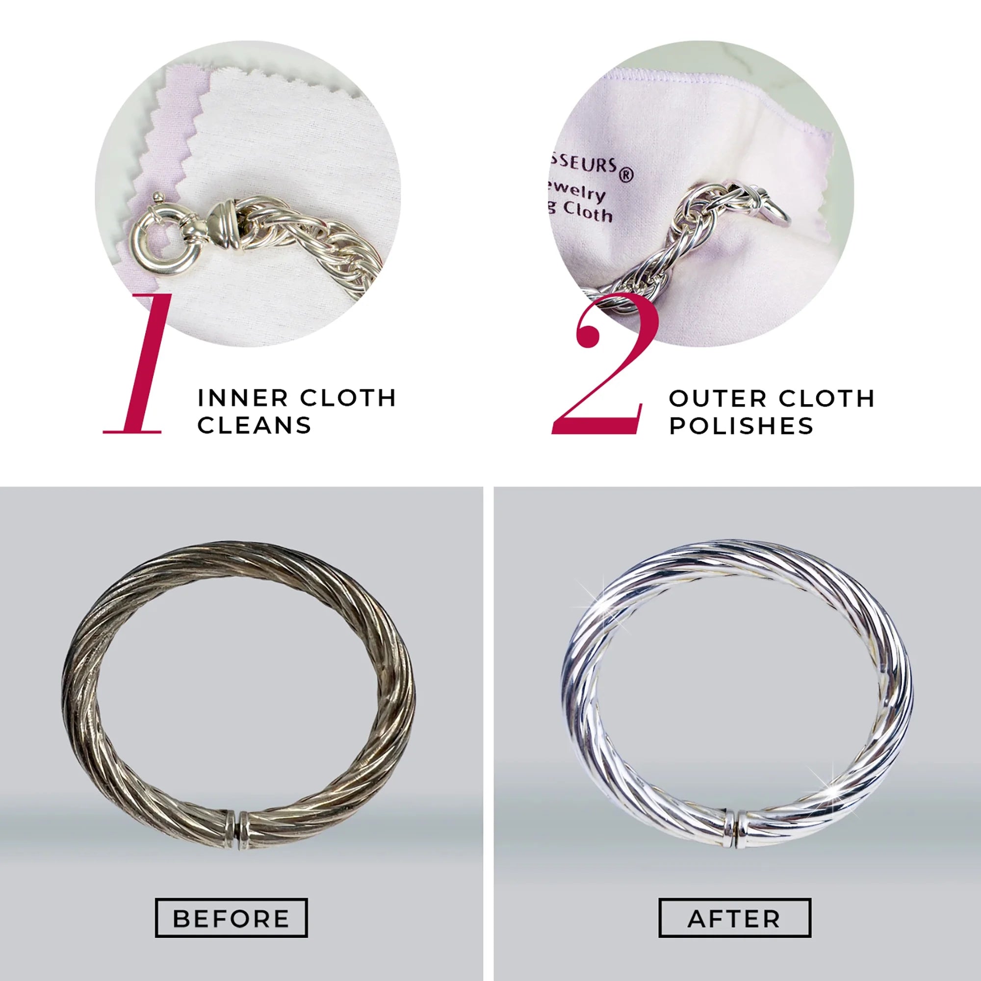 Silver Jewelry Polishing Cloth