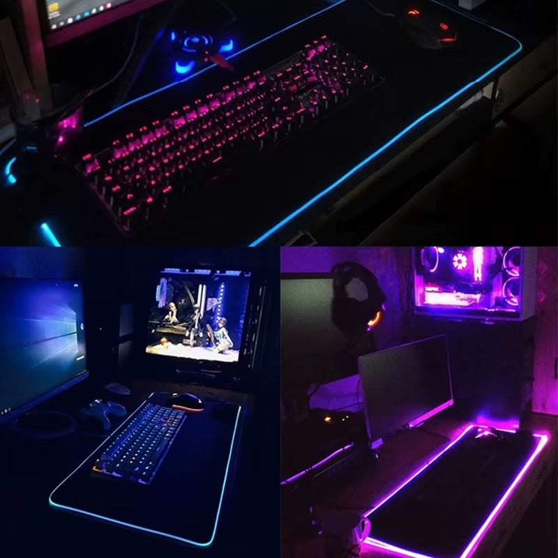 Black Rog Mouse Pad Gamer Desktop Rgb Mousepad Gaming Room Accessories Mouse Carpet Table Rug Keyboard for Computers Mouse Mat