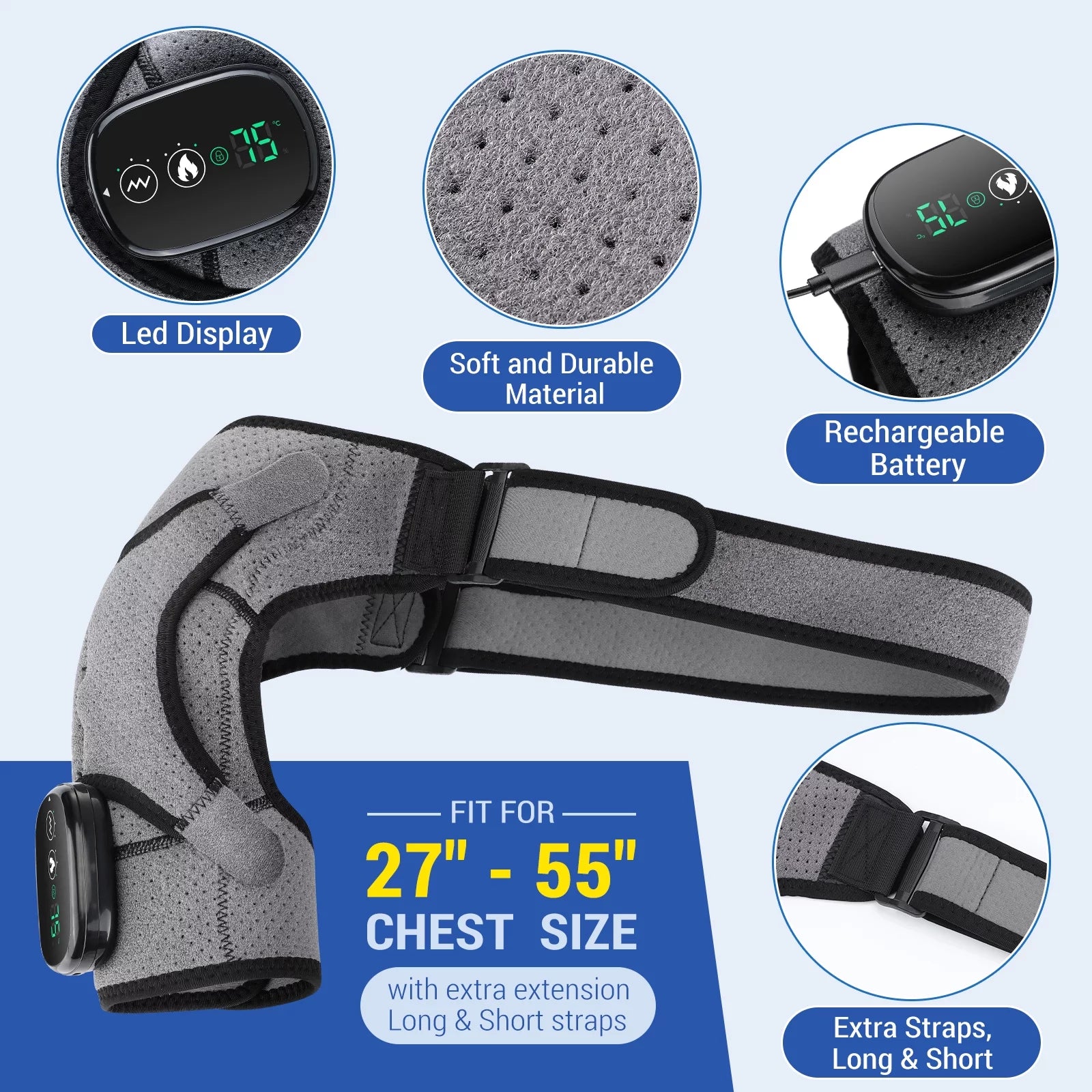 Cordless Heated Shoulder Brace