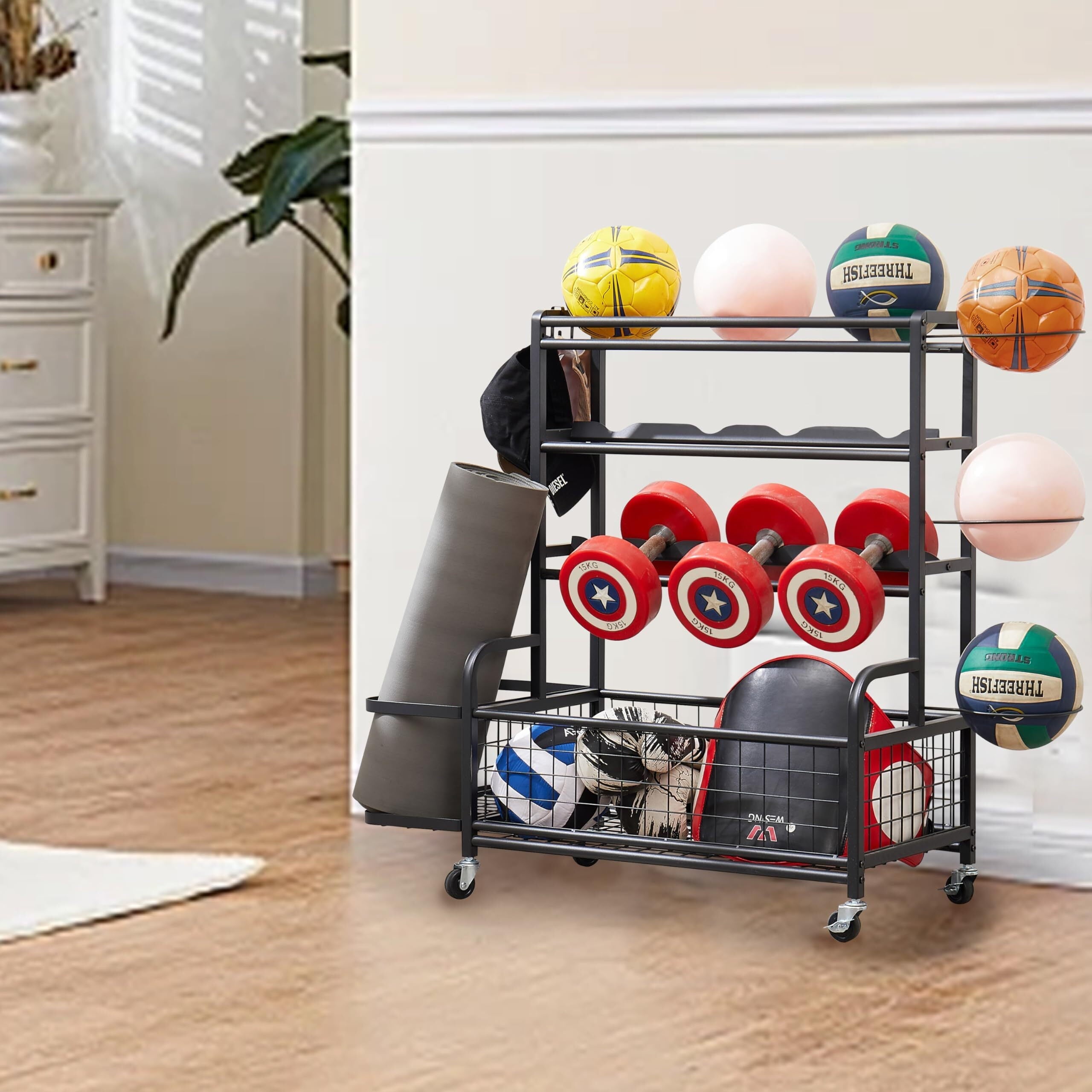 Garage Sports Equipment Organizer