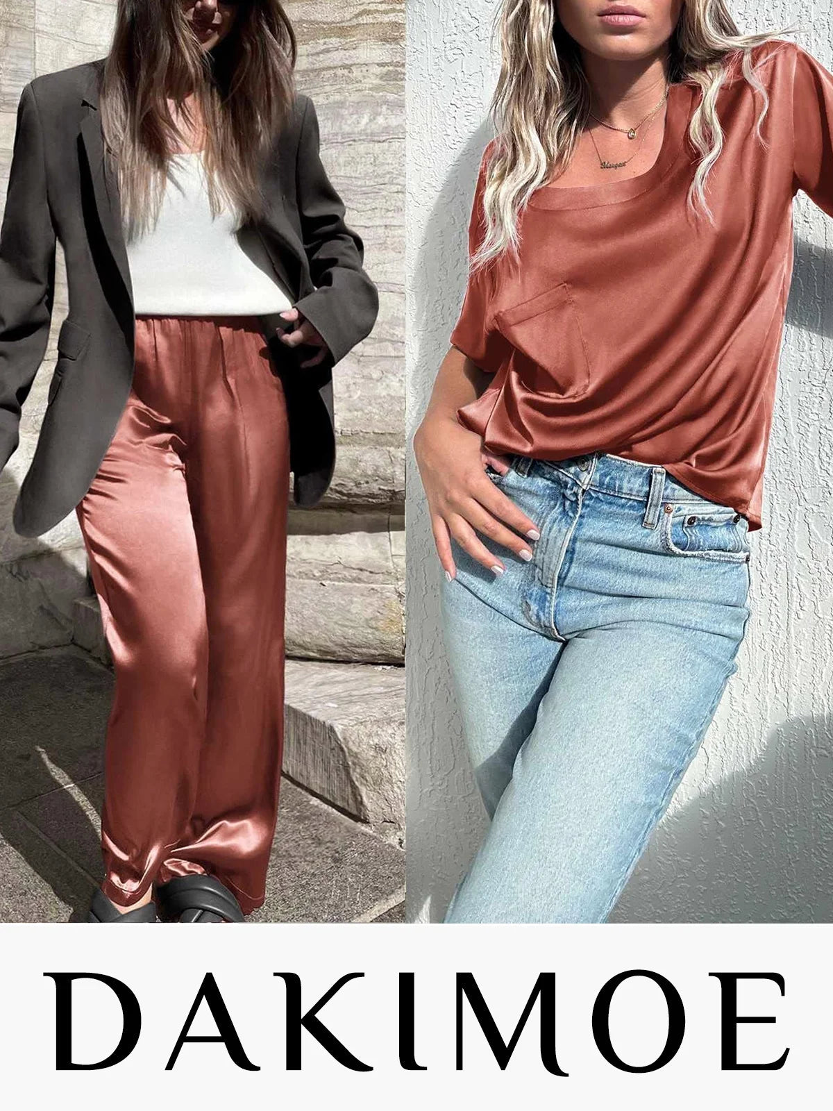 Women's Satin Pajama Set