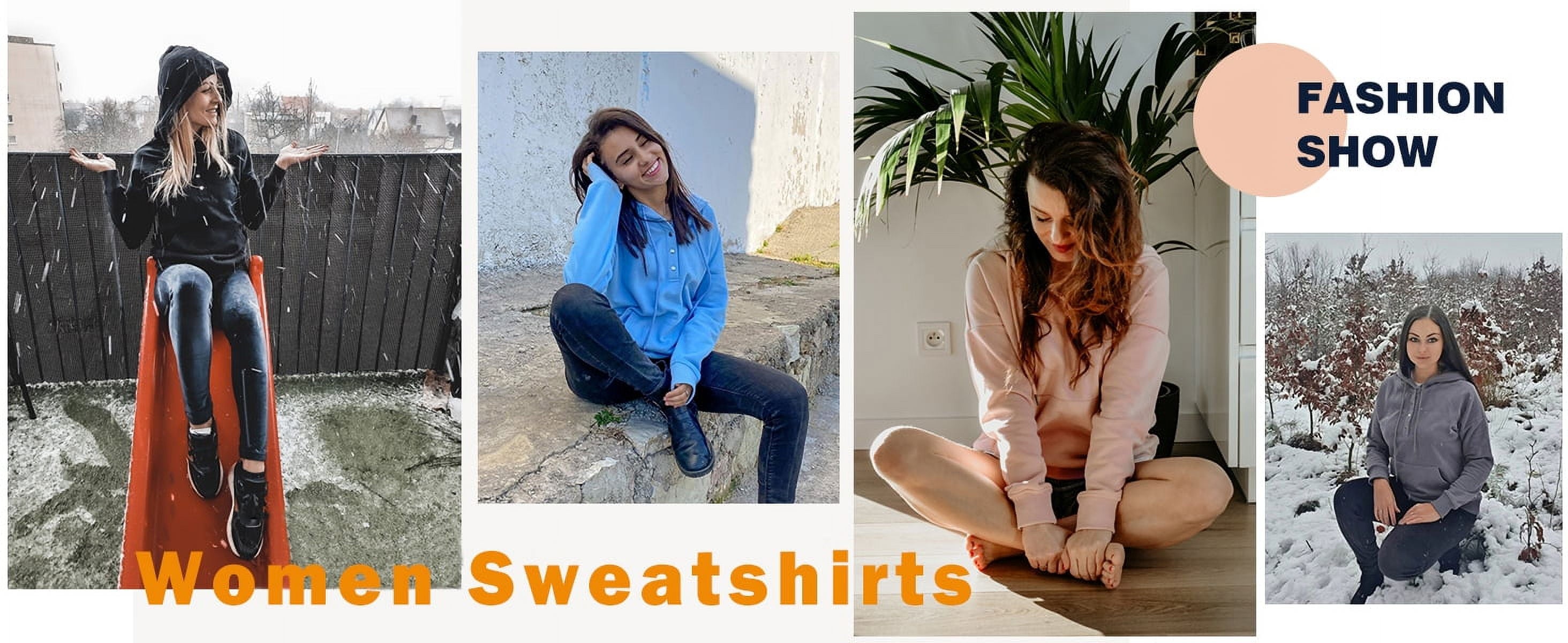 Half Boutton Womens Hoodies