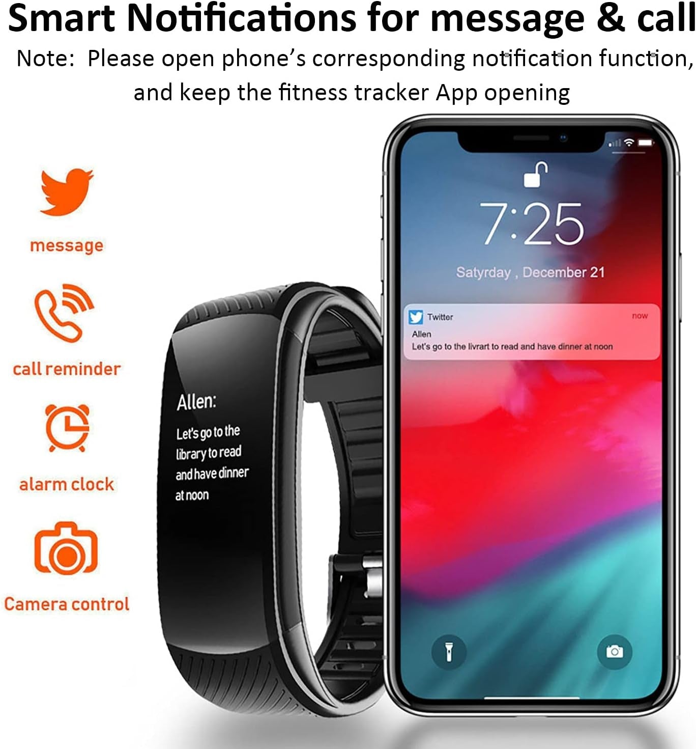 Fitness Tracker Smart Watch