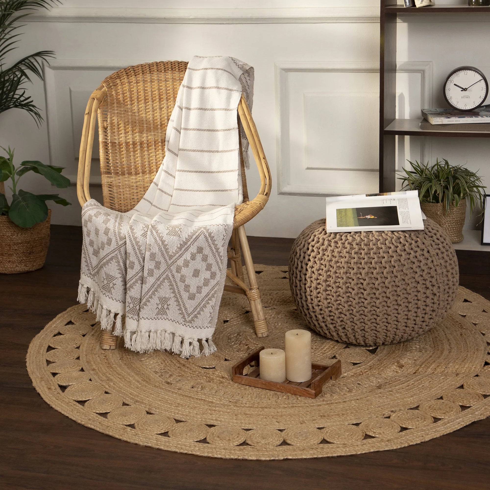 Round Pouf Ottoman