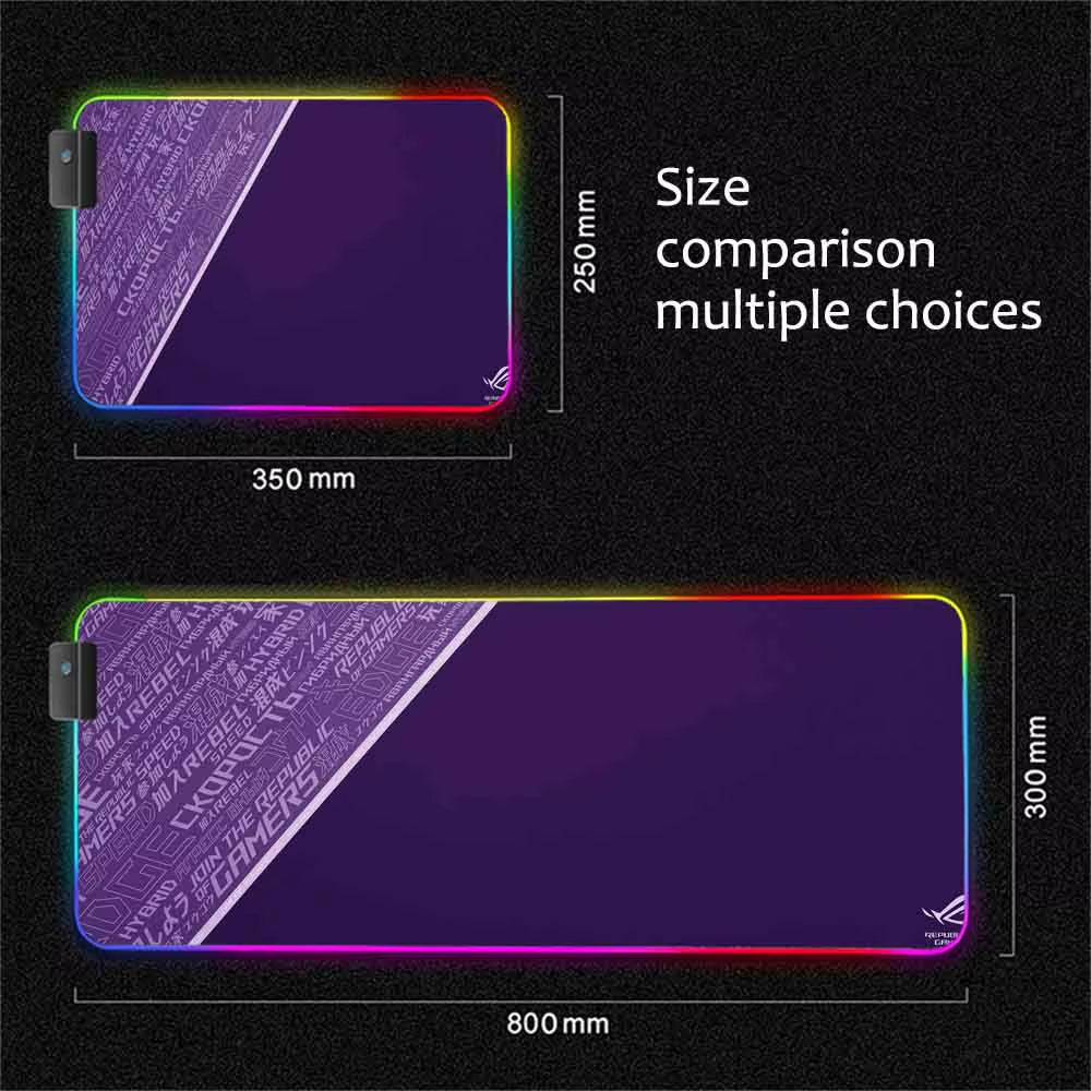 Black Rog Mouse Pad Gamer Desktop Rgb Mousepad Gaming Room Accessories Mouse Carpet Table Rug Keyboard for Computers Mouse Mat