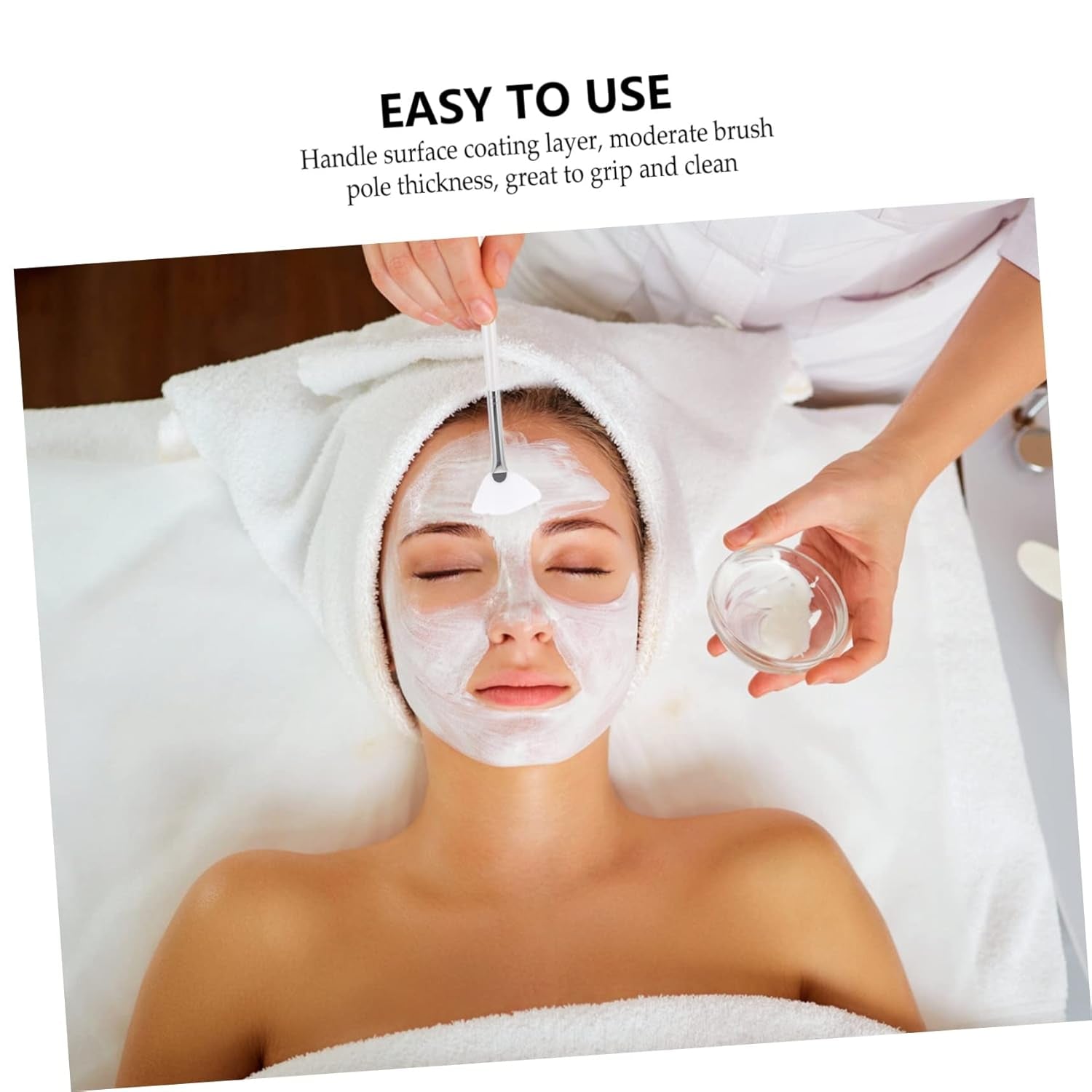 Skin-Friendly Facial Set Beauty Brush and Bowl for Facial Mask Applicator Tools