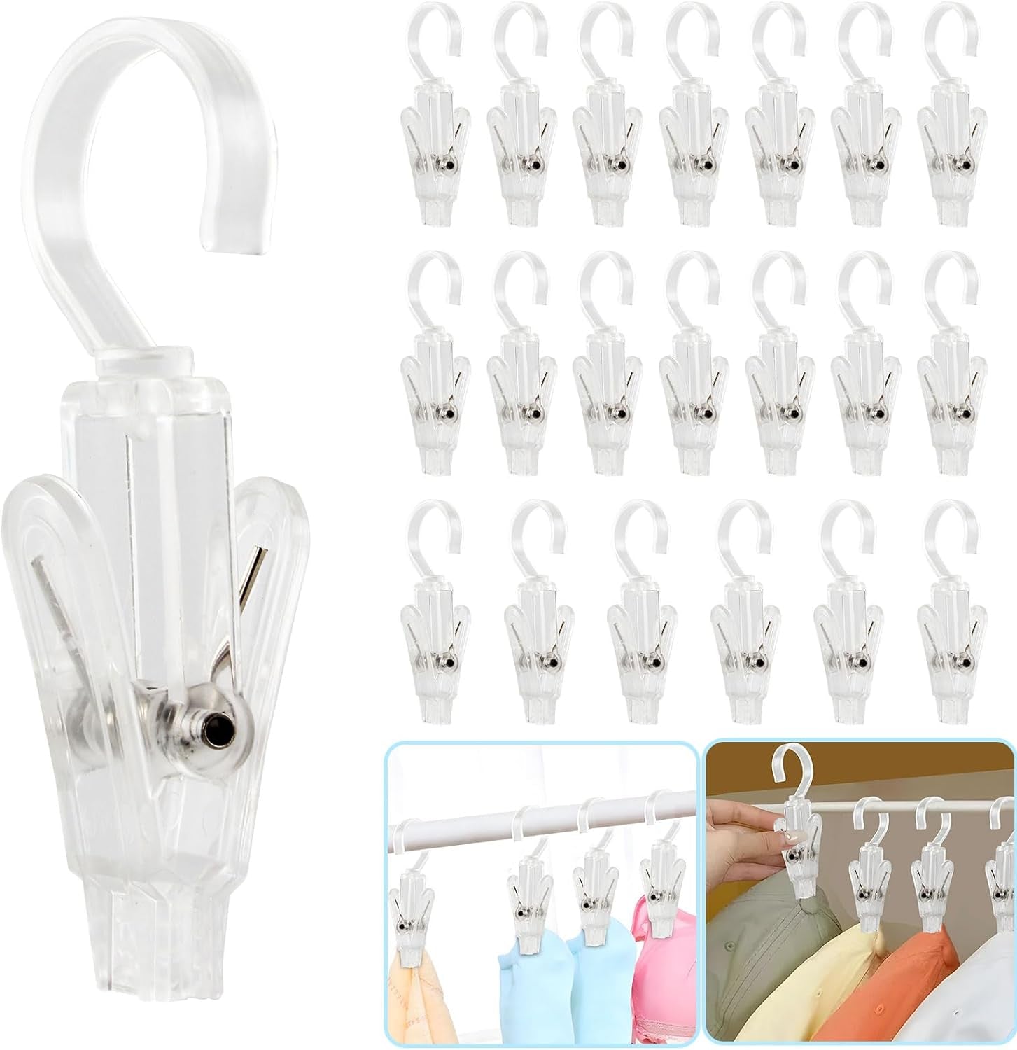 Laundry Hooks with Clips