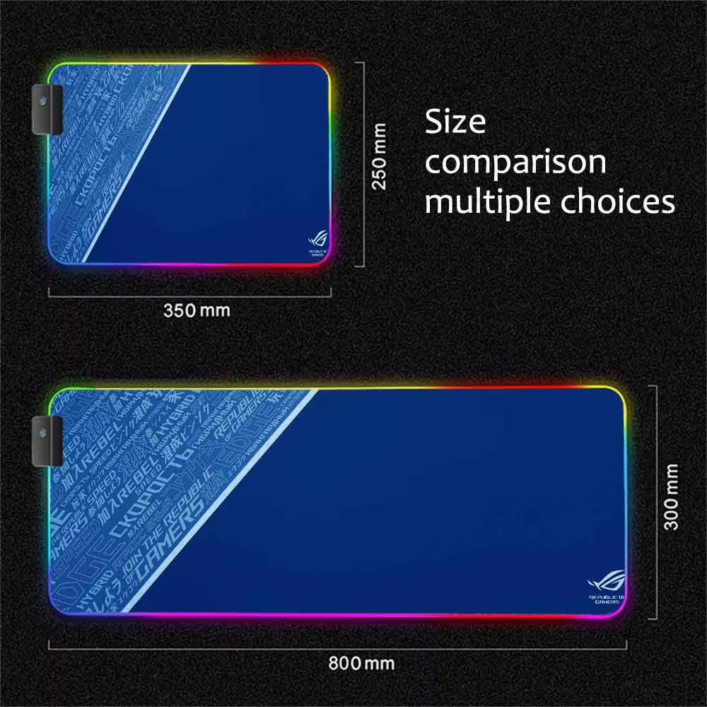 Black Rog Mouse Pad Gamer Desktop Rgb Mousepad Gaming Room Accessories Mouse Carpet Table Rug Keyboard for Computers Mouse Mat