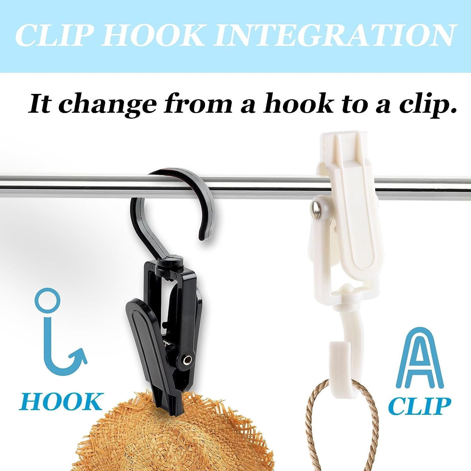 Laundry Hooks with Clips