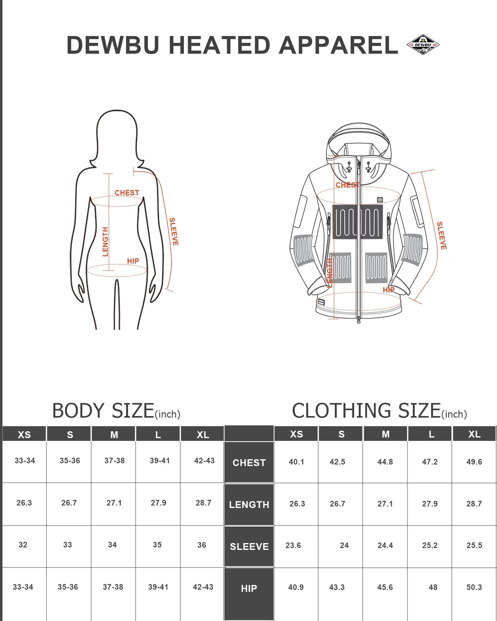 Heated Jacket for Women